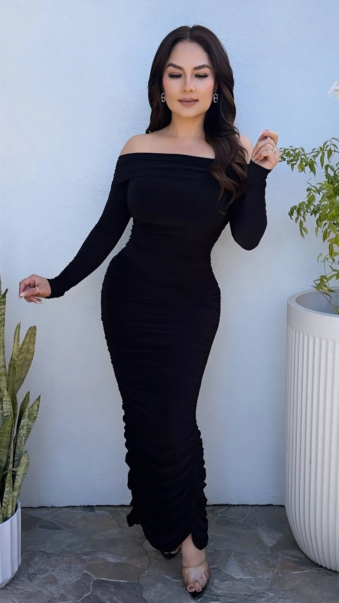 INTO YOU BLACK DRESS