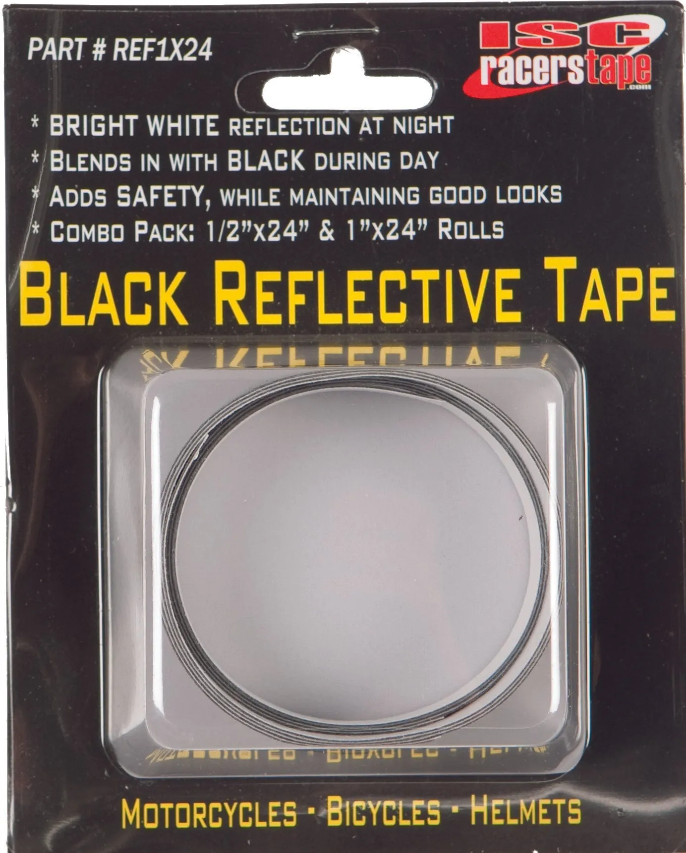 ISC REF1X24 Black Reflective Tape