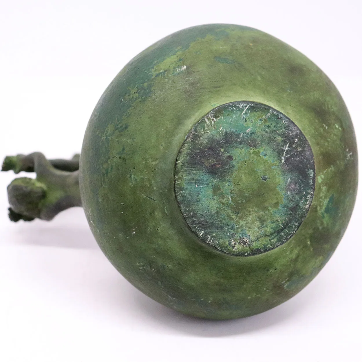 Italian Grand Tour Patinated Bronze Ewer, After the Antique