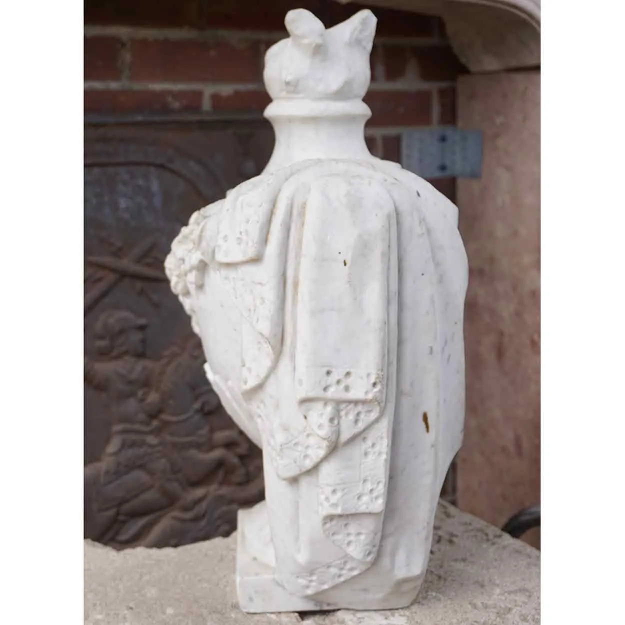 Italian White Marble Garden Urn