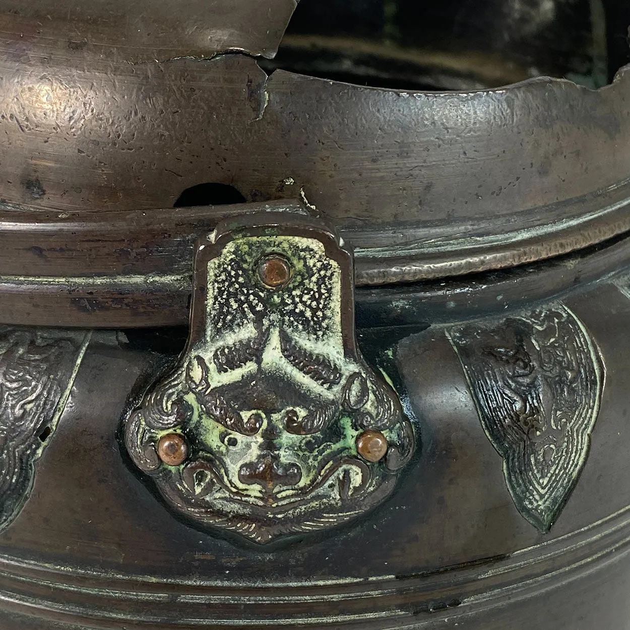 Japanese Meiji Patinated Bronze Portable Hand Warmer