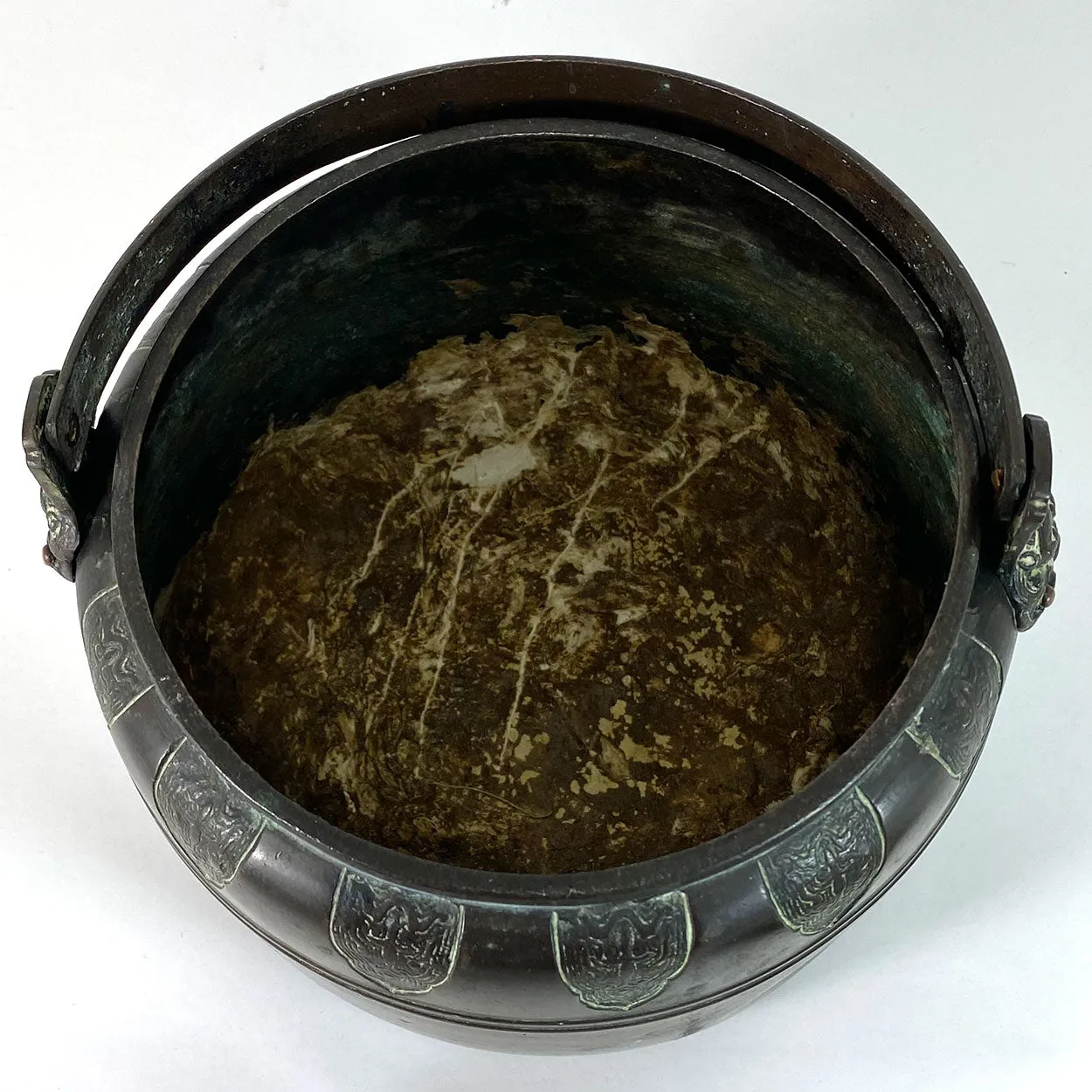 Japanese Meiji Patinated Bronze Portable Hand Warmer