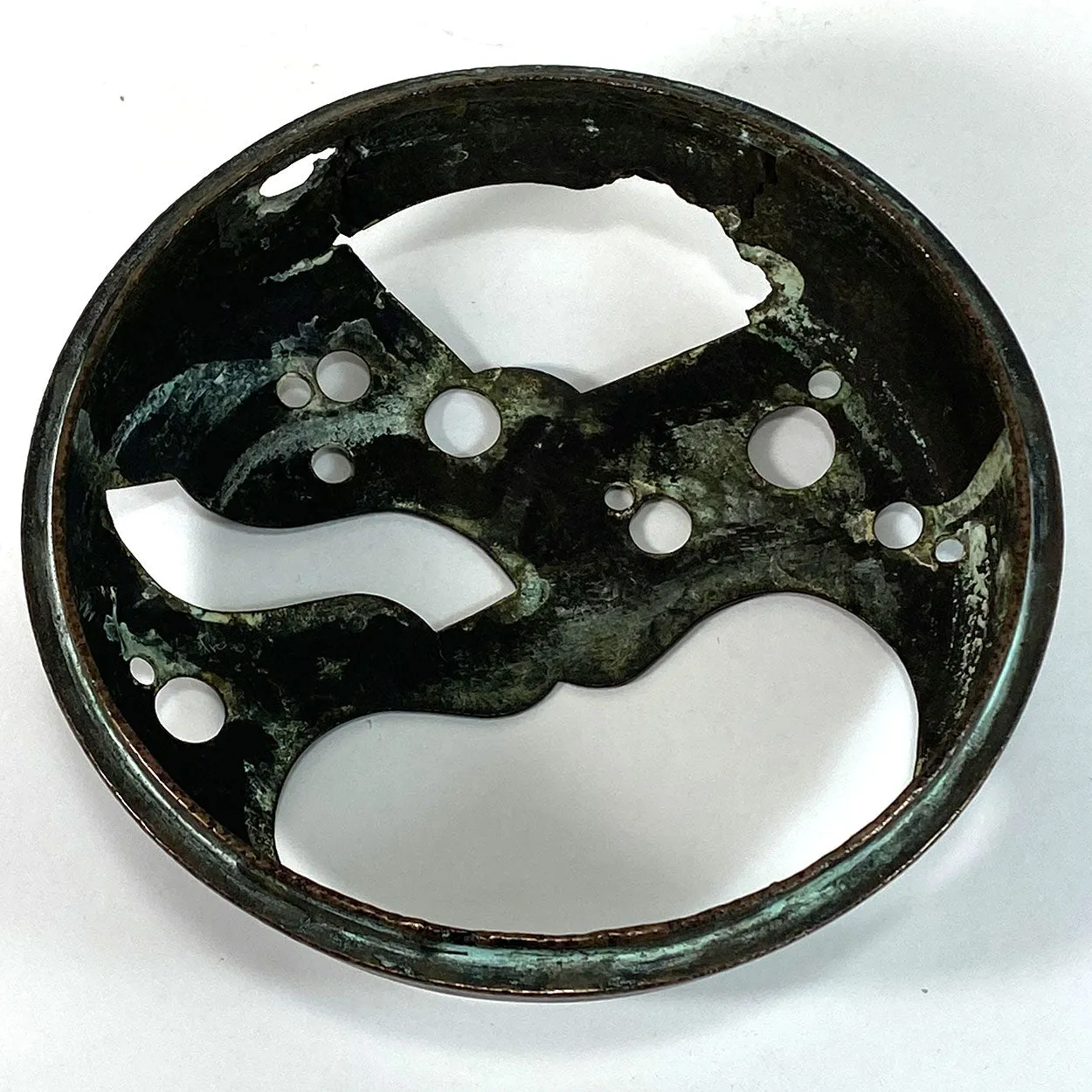 Japanese Meiji Patinated Bronze Portable Hand Warmer