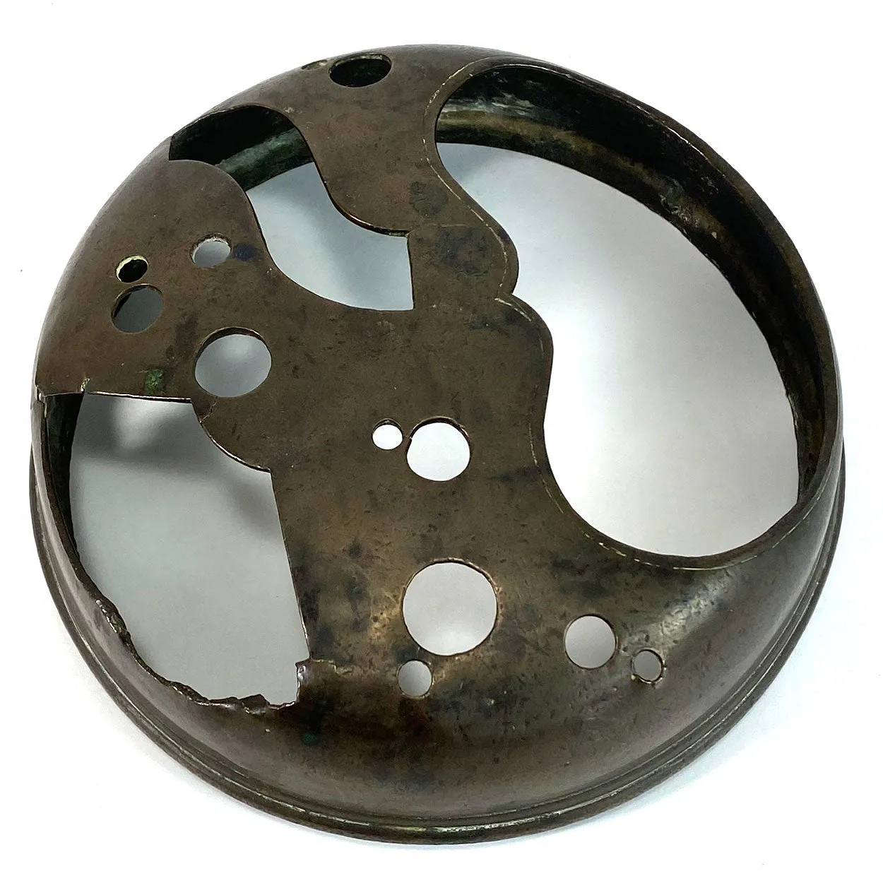 Japanese Meiji Patinated Bronze Portable Hand Warmer