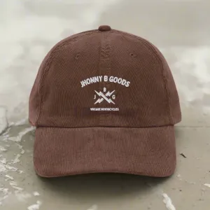 JBG Vintage Motorcycle Club - Vintage corduroy cap