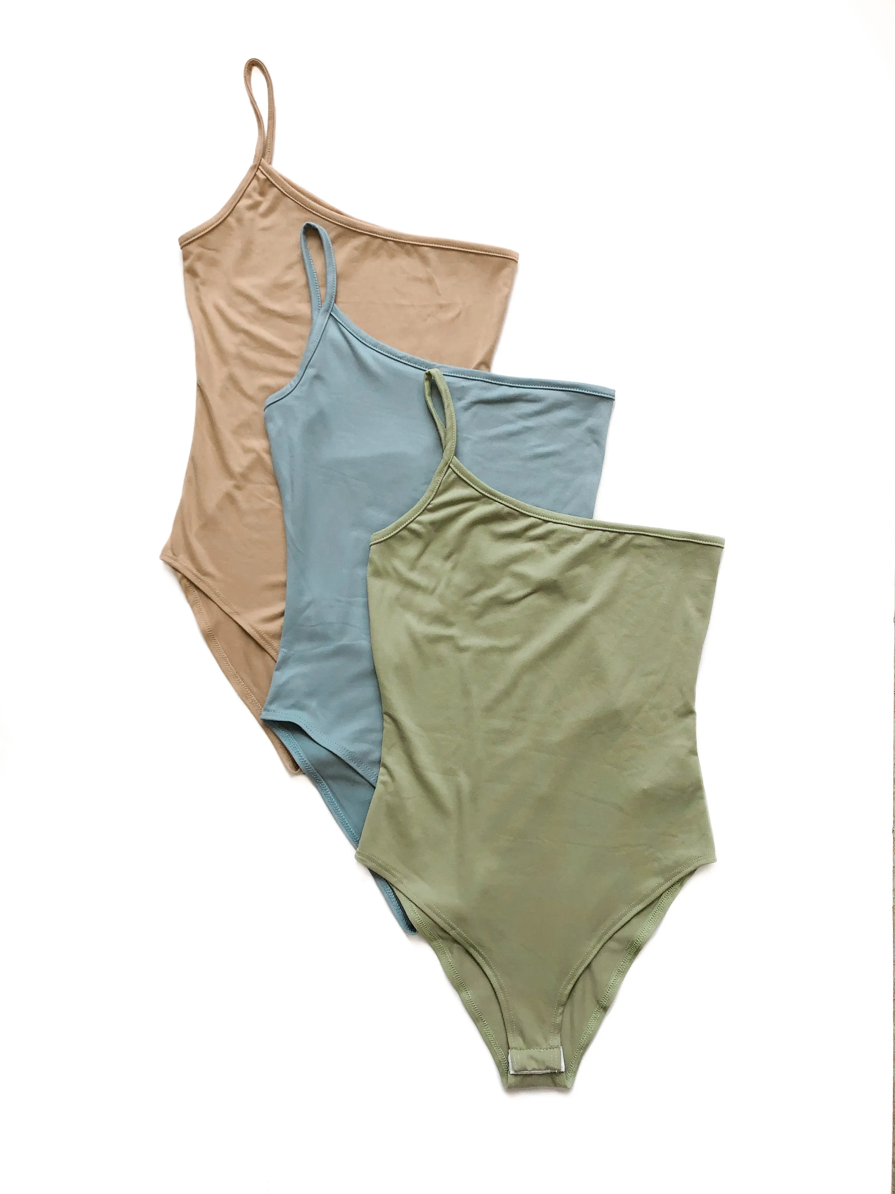 June One-Shoulder Bodysuit - Beige