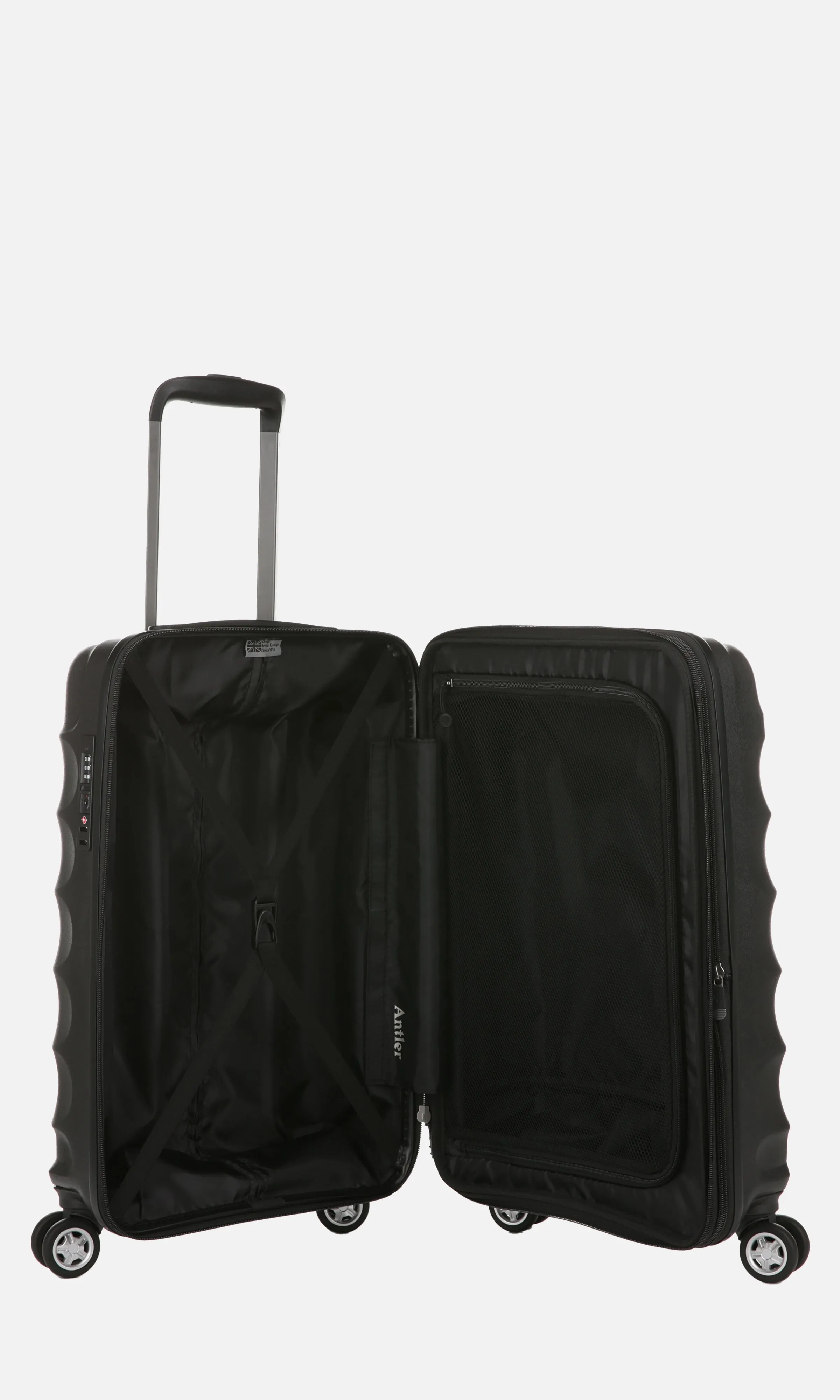 Juno Expandable Carry-On Luggage in Black