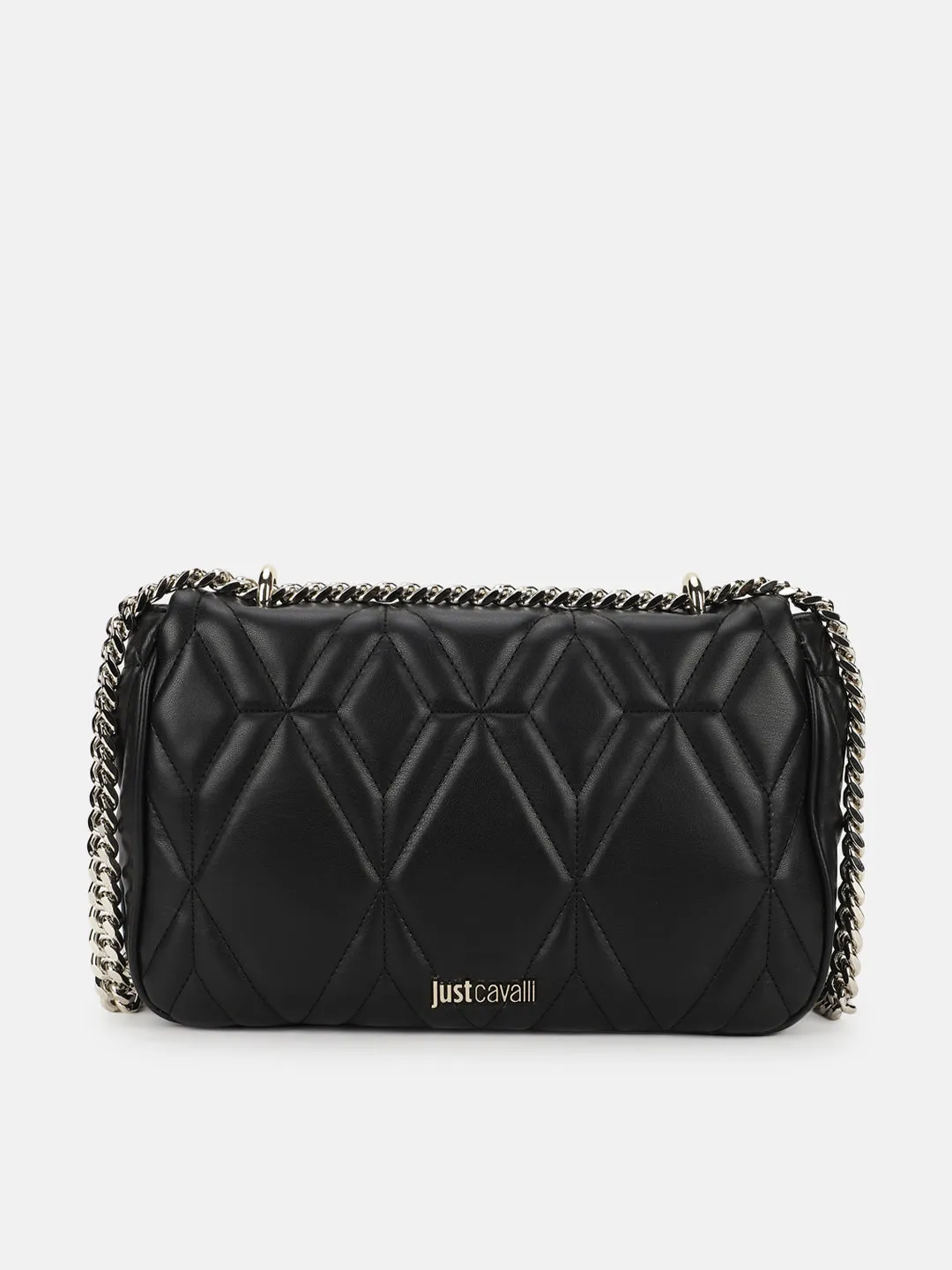 Just Cavalli Women Black Solid Crossbody Bag