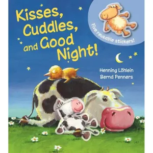 Kane Miler: Kisses, Cuddles, and Good Night! With 5 Reusable Stickers (Board Book)