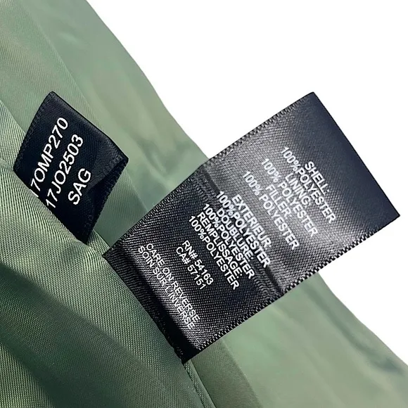 Kenneth Cole Long Quilted Stadium Coat