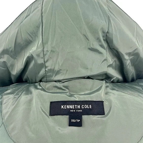 Kenneth Cole Long Quilted Stadium Coat