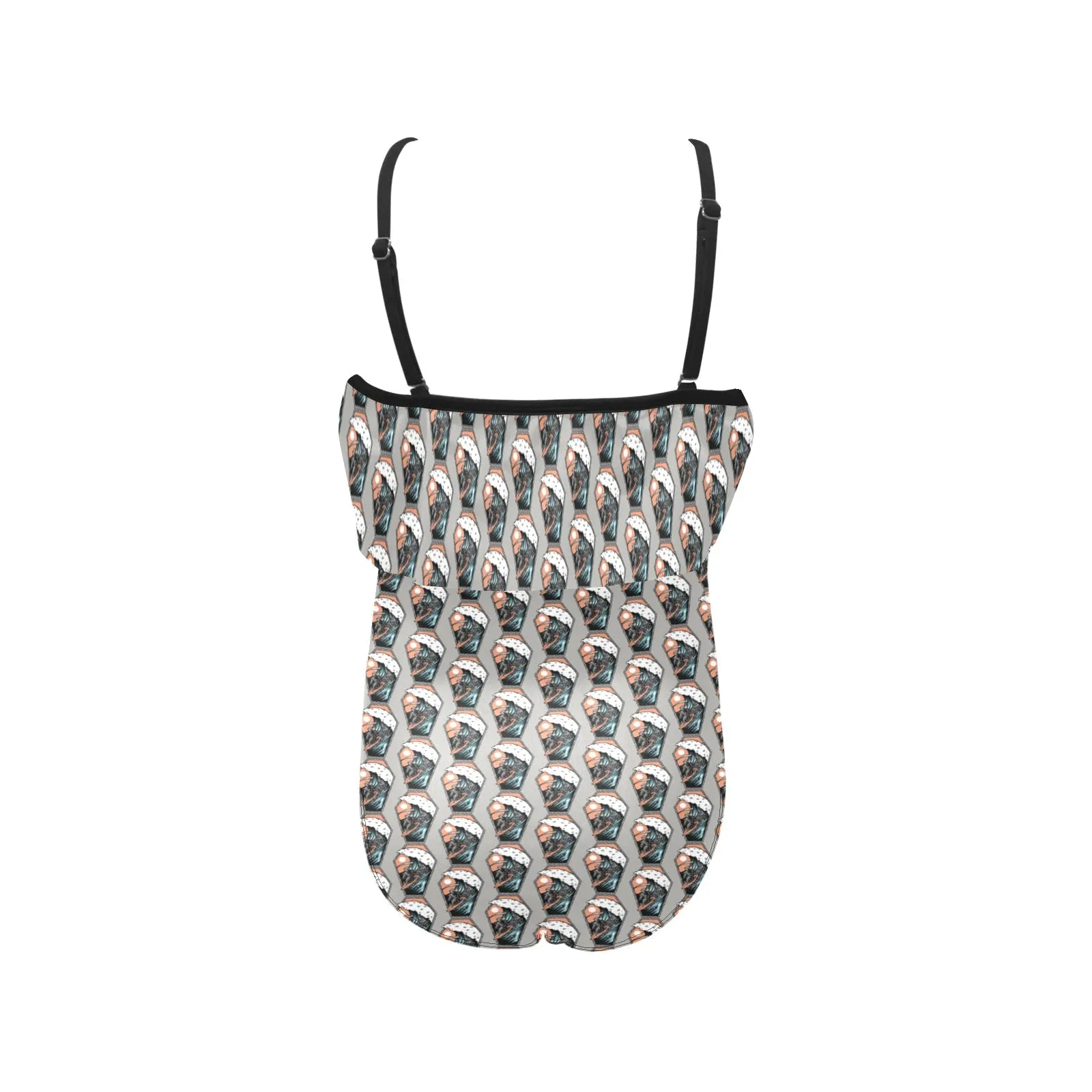 Kids' Spaghetti Strap Ruffle Swimsuit