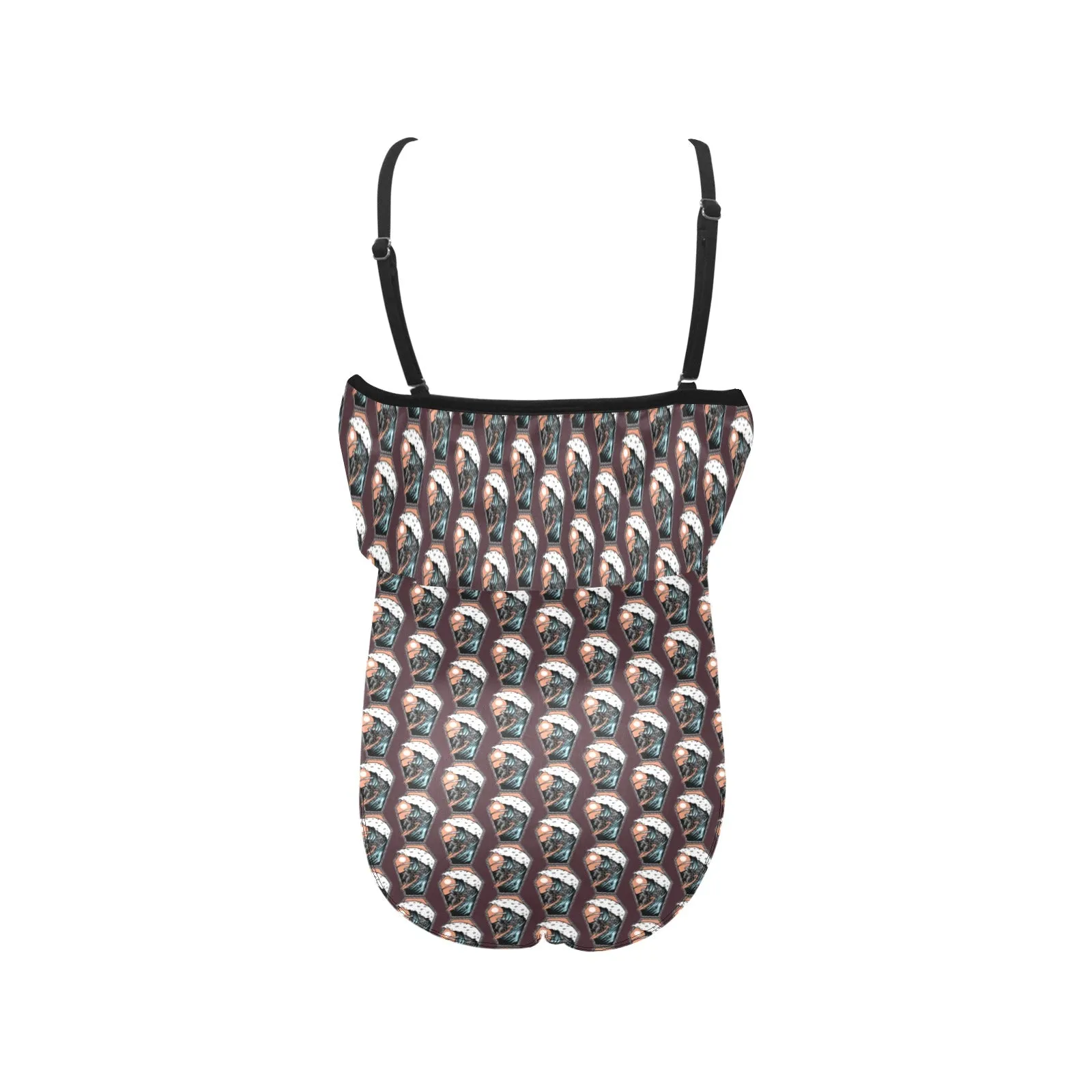 Kids' Spaghetti Strap Ruffle Swimsuit