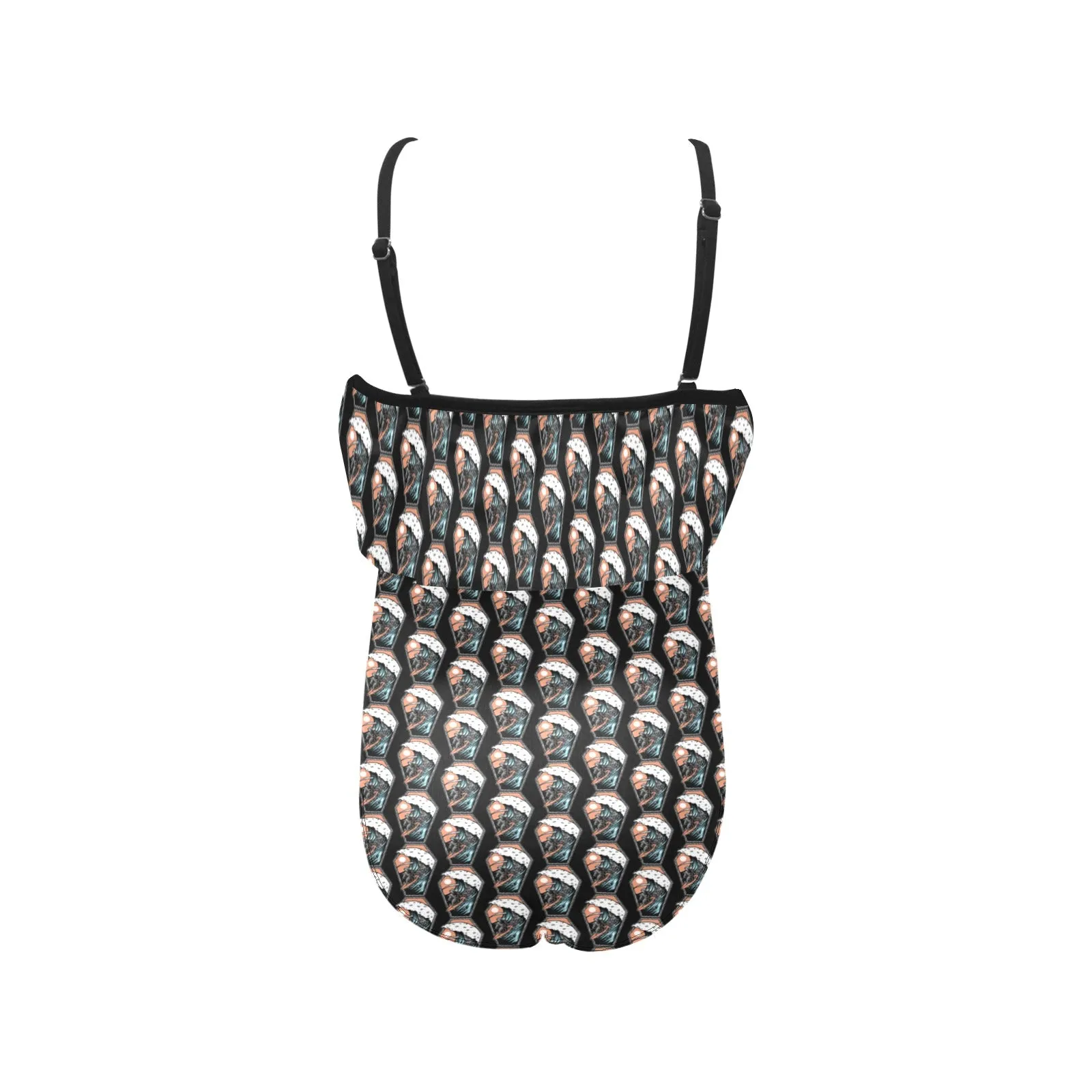Kids' Spaghetti Strap Ruffle Swimsuit