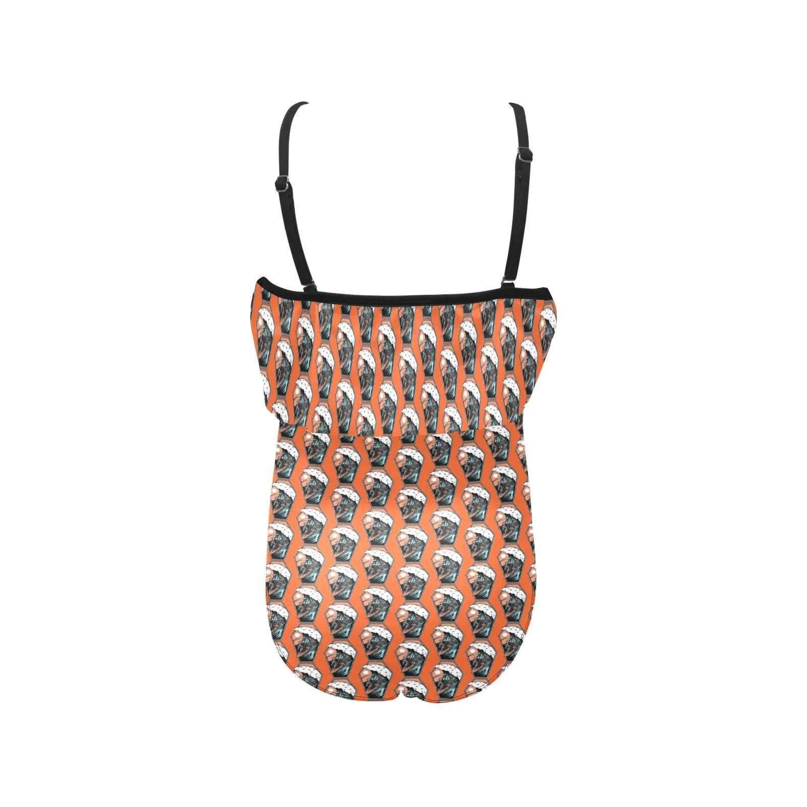 Kids' Spaghetti Strap Ruffle Swimsuit