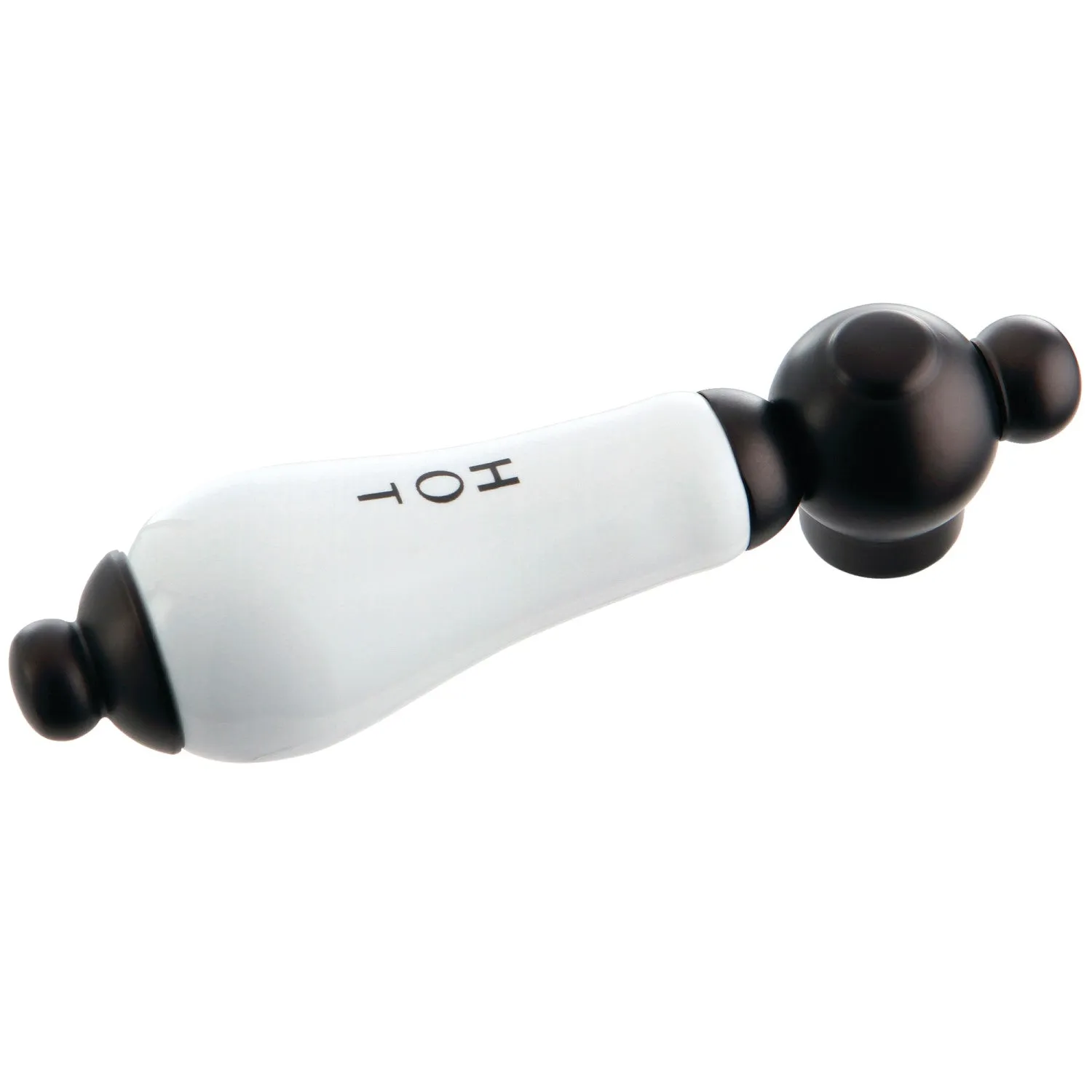 Kingston Brass KSH3965PLH Porcelain Lever Handle (Hot Side), Oil Rubbed Bronze