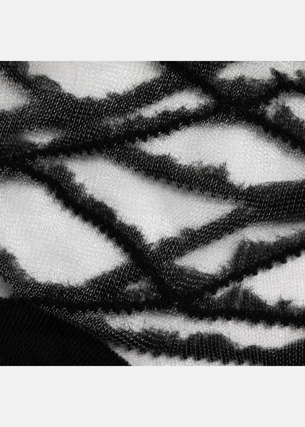 Koi Footwear Rumours Sheer Ruffle 50's Socks Black