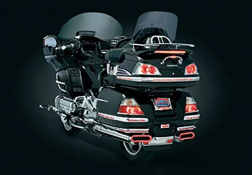 Kuryakyn 3215 Motorcycle Lighting Accent Accessory: LED Lighted Trunk Lid Handle for 2001-17 Honda Gold Wing GL1800 Motorcycles, Chrome