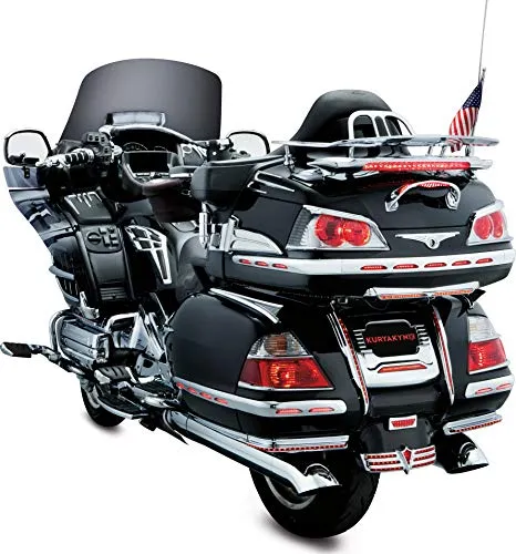 Kuryakyn 3215 Motorcycle Lighting Accent Accessory: LED Lighted Trunk Lid Handle for 2001-17 Honda Gold Wing GL1800 Motorcycles, Chrome