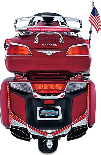 Kuryakyn 3215 Motorcycle Lighting Accent Accessory: LED Lighted Trunk Lid Handle for 2001-17 Honda Gold Wing GL1800 Motorcycles, Chrome