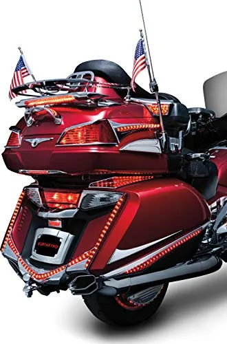 Kuryakyn 3215 Motorcycle Lighting Accent Accessory: LED Lighted Trunk Lid Handle for 2001-17 Honda Gold Wing GL1800 Motorcycles, Chrome