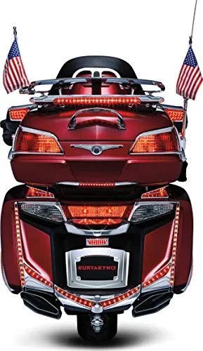 Kuryakyn 3215 Motorcycle Lighting Accent Accessory: LED Lighted Trunk Lid Handle for 2001-17 Honda Gold Wing GL1800 Motorcycles, Chrome
