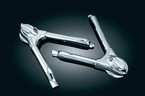 Kuryakyn 7815 Motorcycle Accent Accessory: Swingarm Covers for 2008-17 Harley-Davidson Softail Motorcycles, Chrome