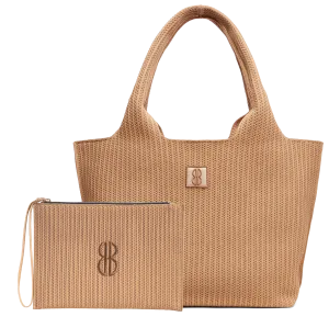 large - Buckthorn Stripe tote with pouch