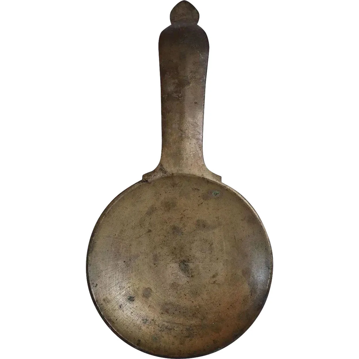 Large Indian Patinated Bronze Tawa Cooking Pan