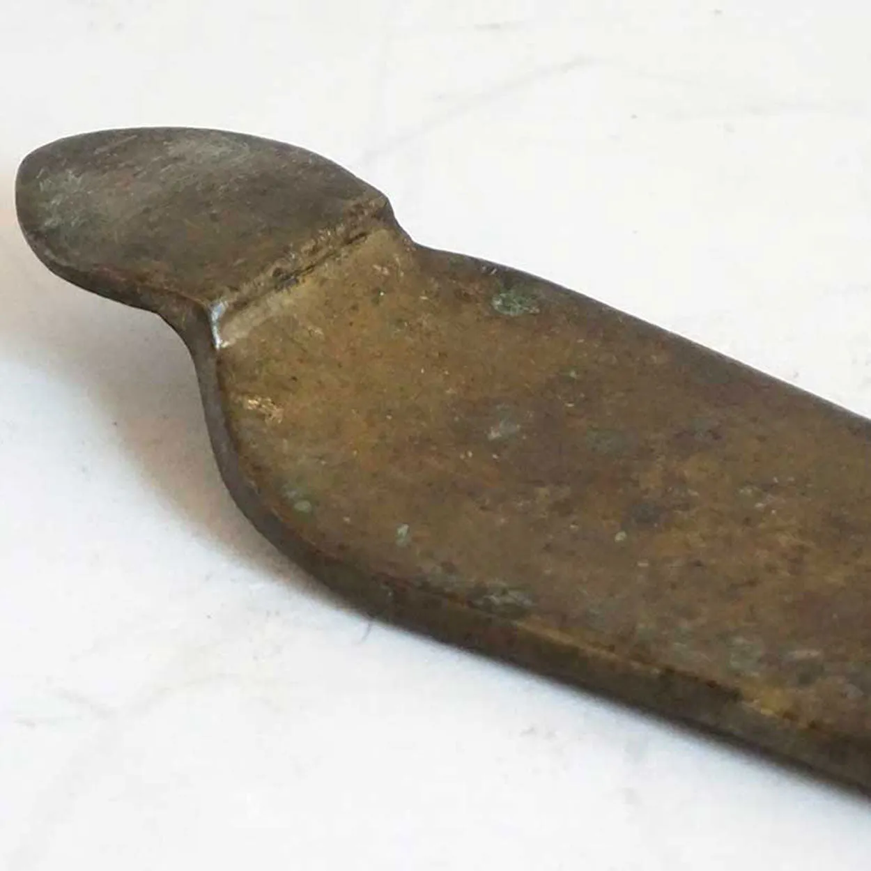 Large Indian Patinated Bronze Tawa Cooking Pan