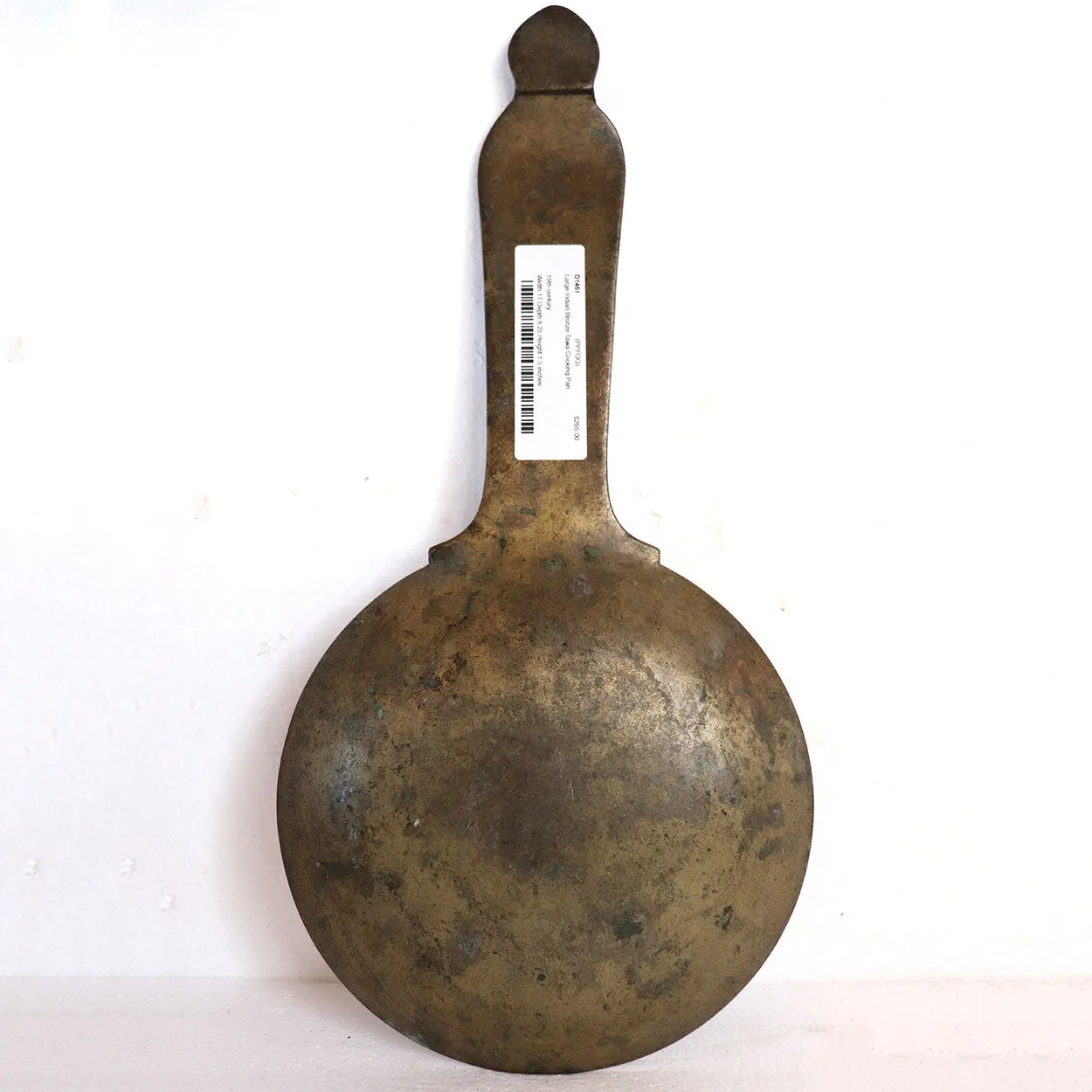 Large Indian Patinated Bronze Tawa Cooking Pan