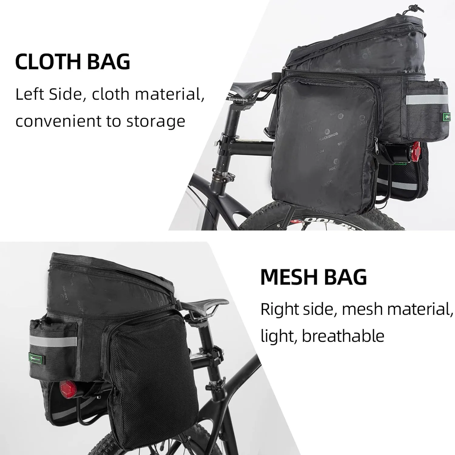 Last chance offer Bag Bike Rear 13L-25L Rack Bag ROCKBROS Contemporary Trunk Bike