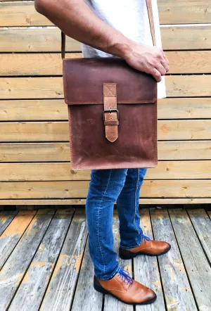 Leather Messenger Bag, Leather Satchel bag