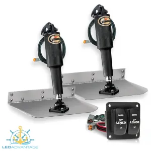 LENCO™ Trim Tab Standard Mount Kits & Double Rocker Switch