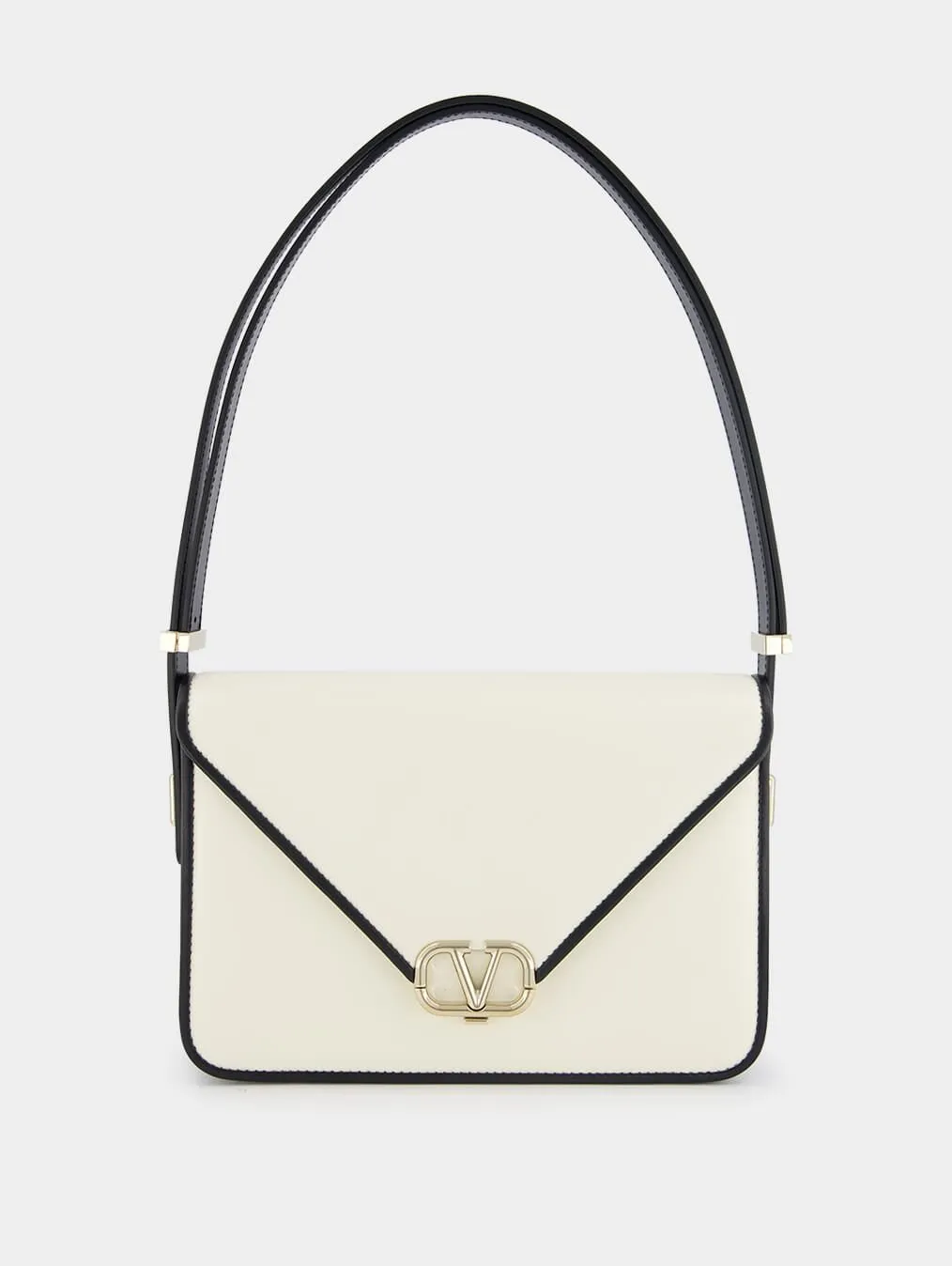Letter Leather Shoulder Bag