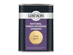 Liberon Natural Finish Interior Varnish Clear Matt 1 litre