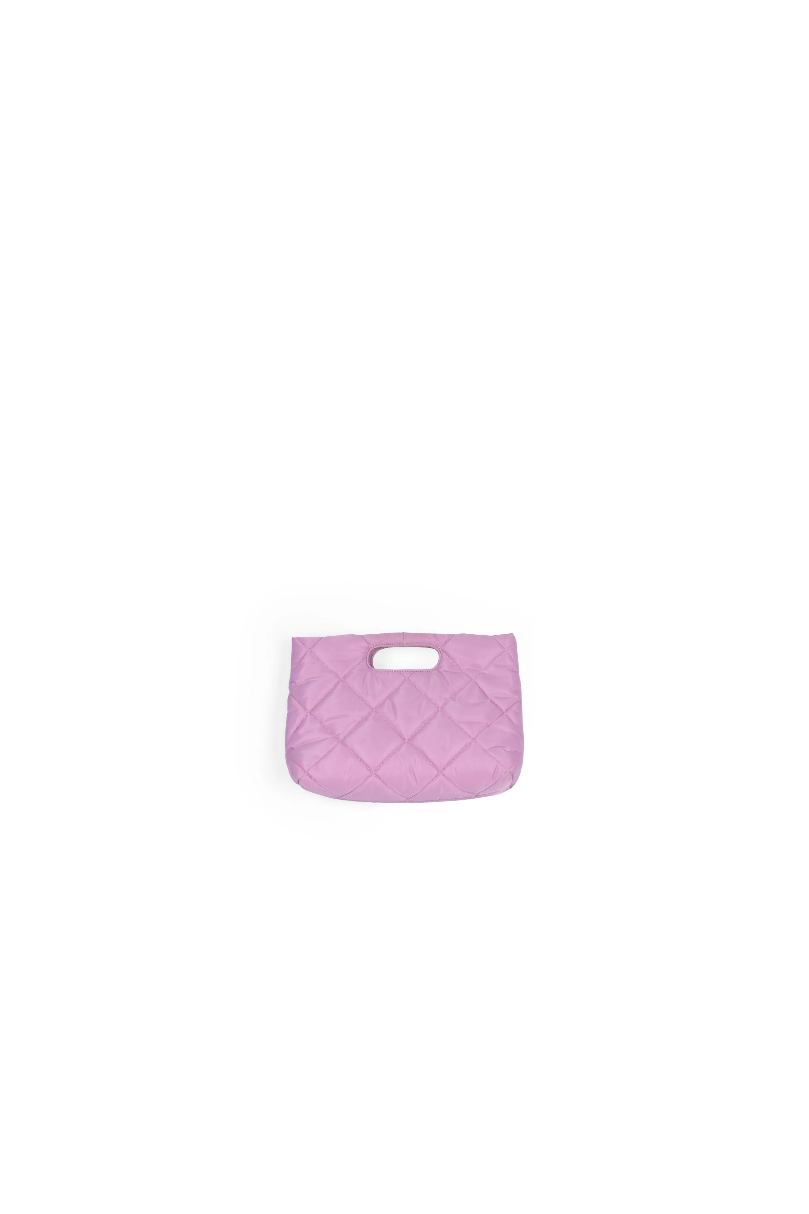 Lilac quilted puffy pouch