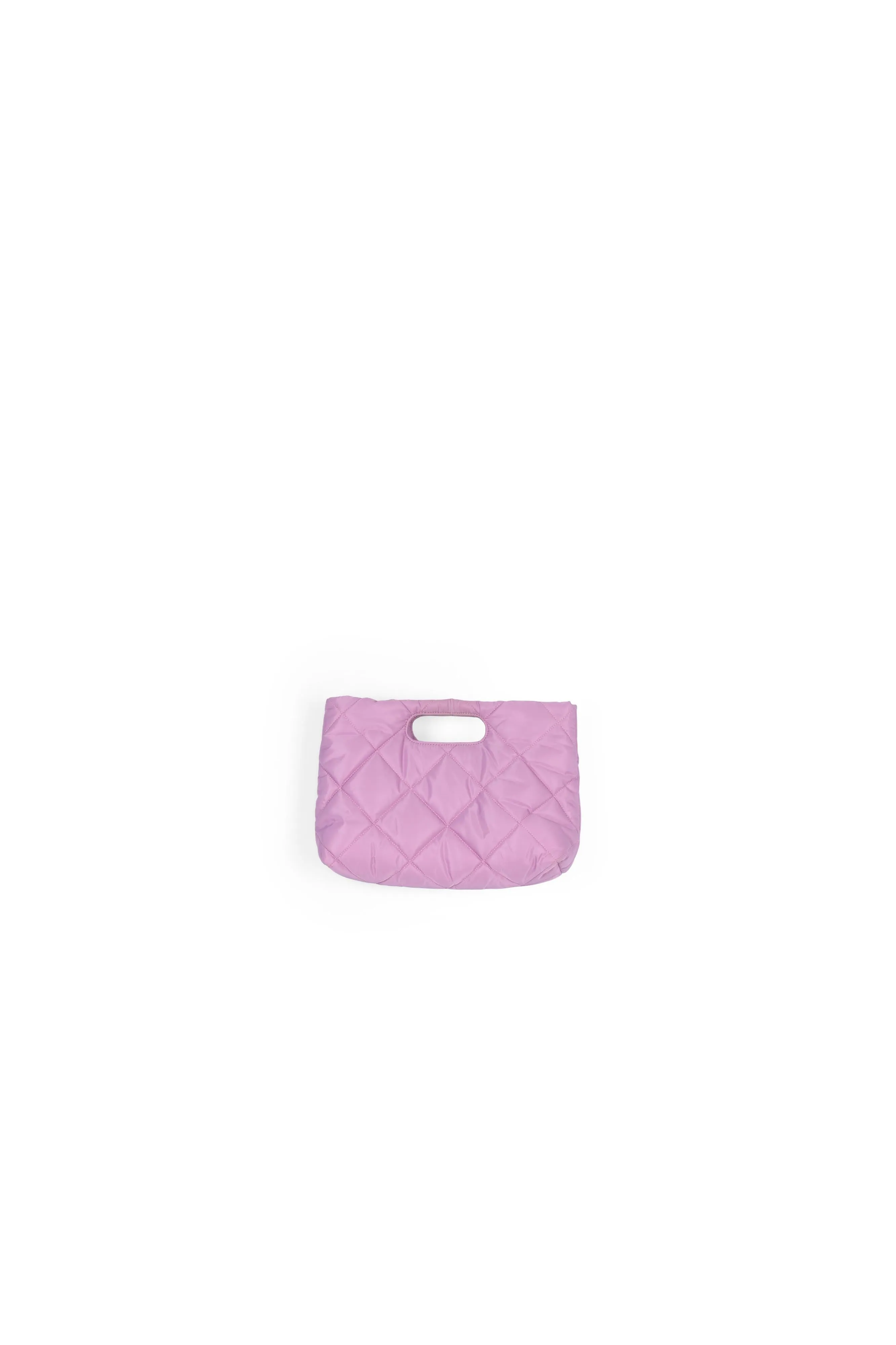Lilac quilted puffy pouch
