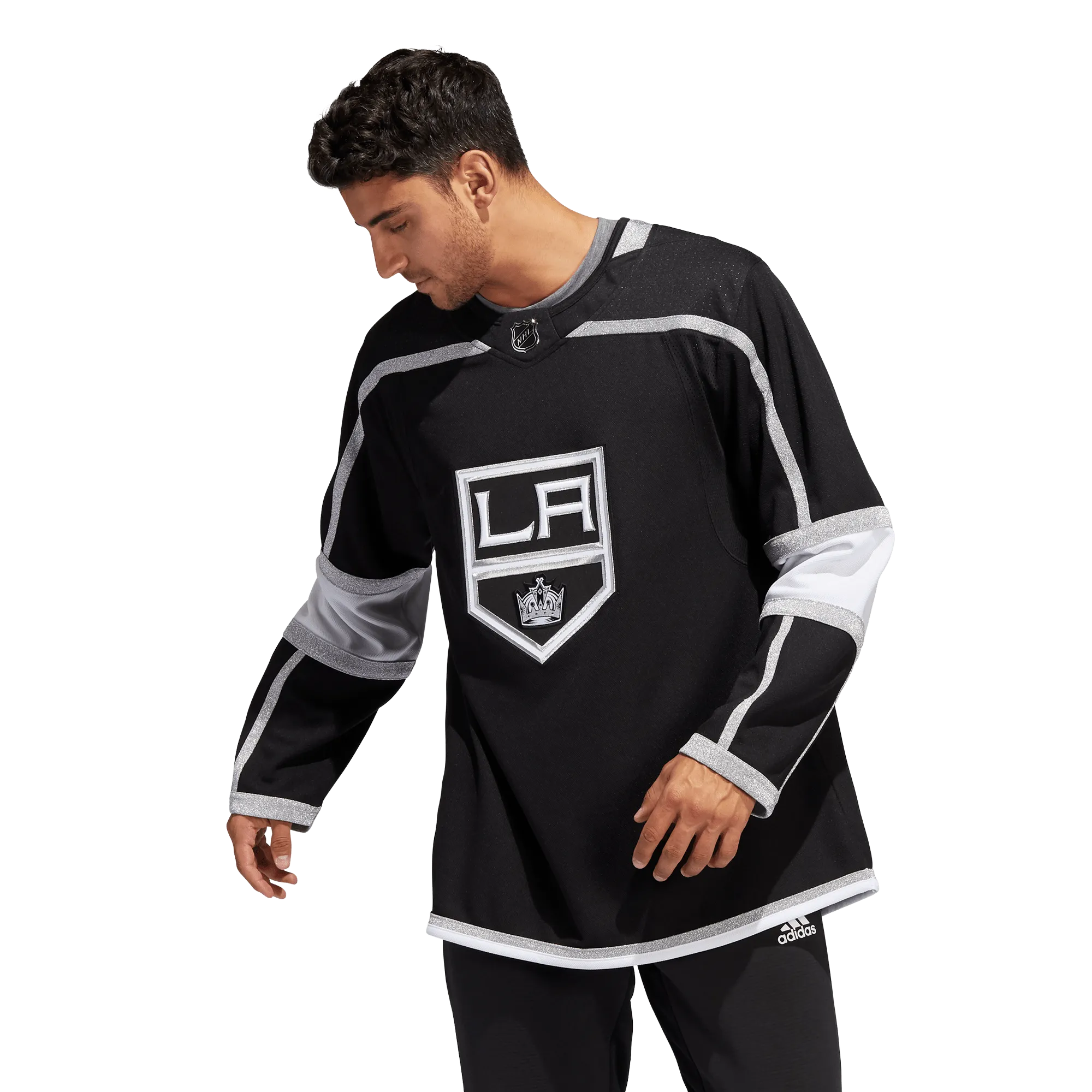Los Angeles Kings Home Adidas PrimeGreen Senior Jersey