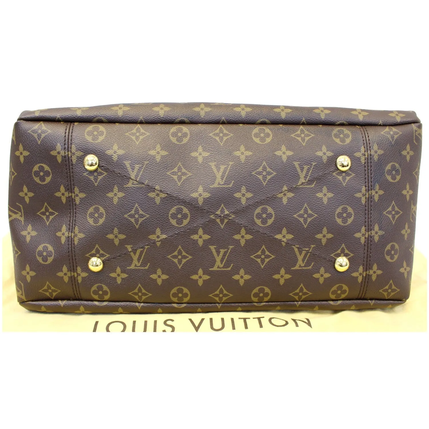 LOUIS VUITTON Artsy MM Monogram Canvas Shoulder Bag Brown