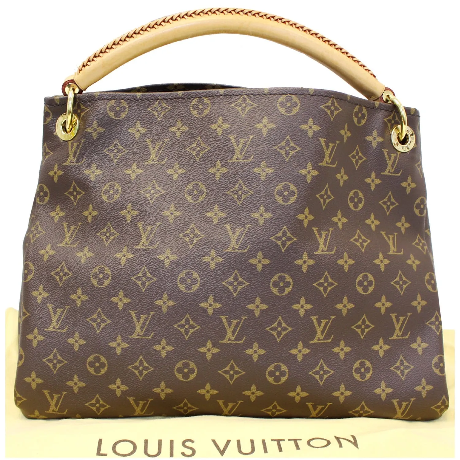 LOUIS VUITTON Artsy MM Monogram Canvas Shoulder Bag Brown