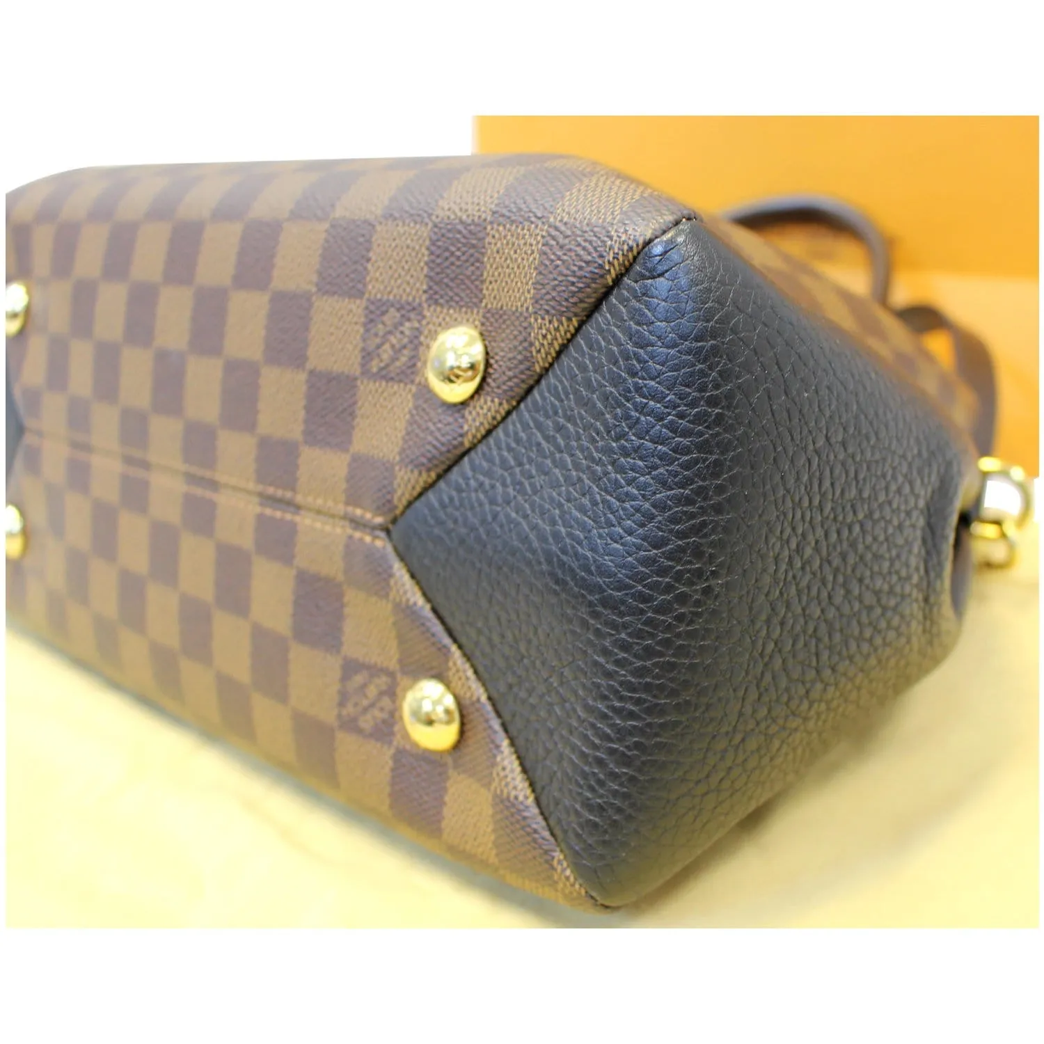 LOUIS VUITTON Brittany Damier Ebene Shoulder Bag Brown