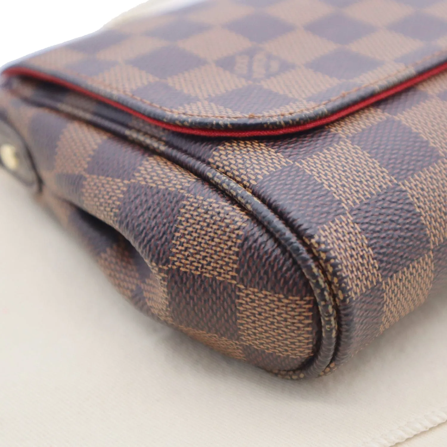 LOUIS VUITTON  Favorite PM Damier Ebene Crossbody Bag Brown