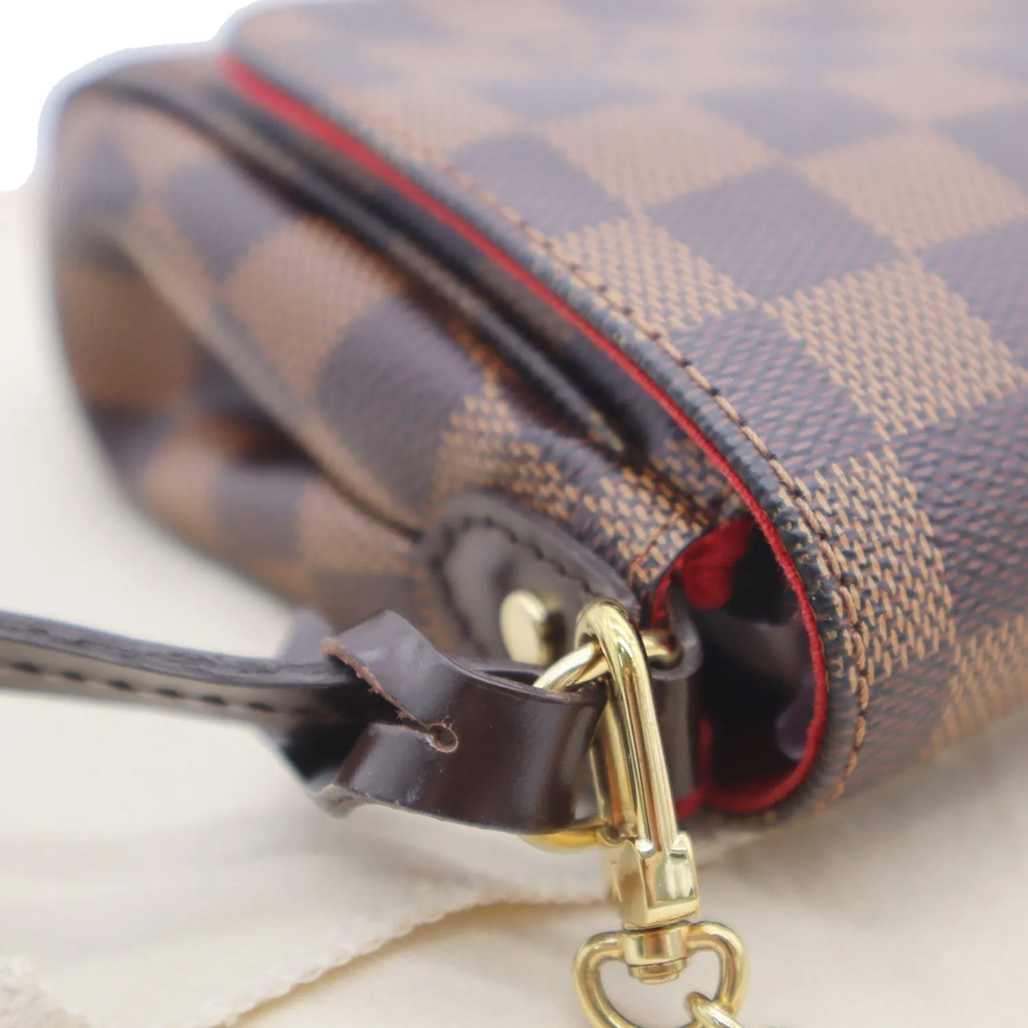 LOUIS VUITTON  Favorite PM Damier Ebene Crossbody Bag Brown