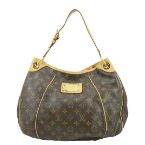 LOUIS VUITTON Galliera PM Monogram Canvas Hobo Shoulder Bag Brown