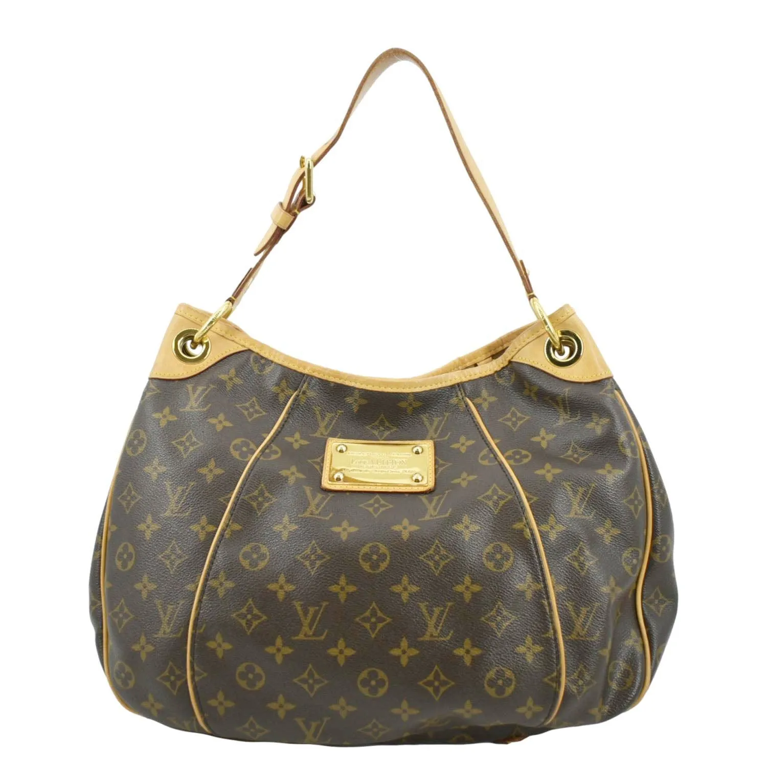 LOUIS VUITTON Galliera PM Monogram Canvas Hobo Shoulder Bag Brown