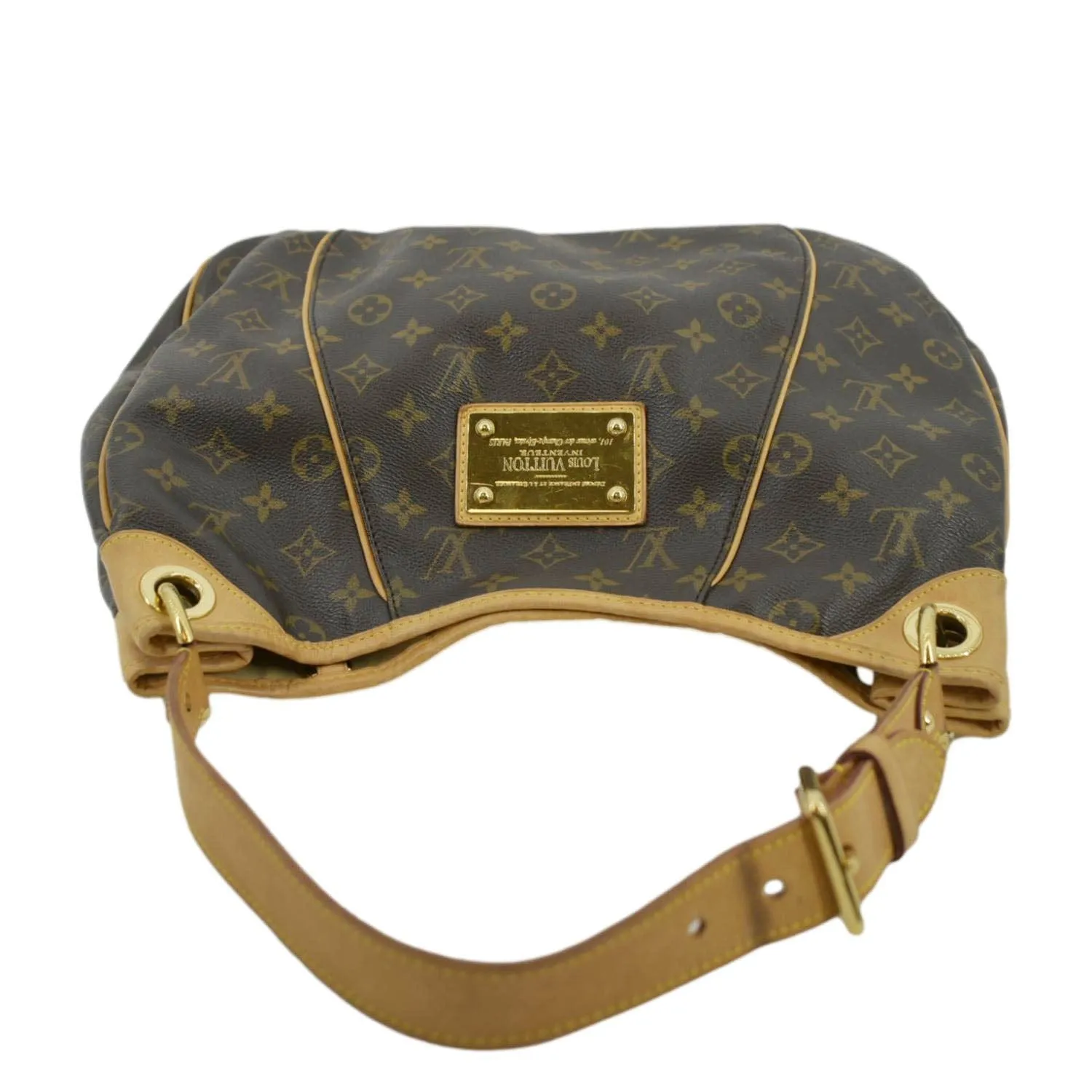 LOUIS VUITTON Galliera PM Monogram Canvas Hobo Shoulder Bag Brown
