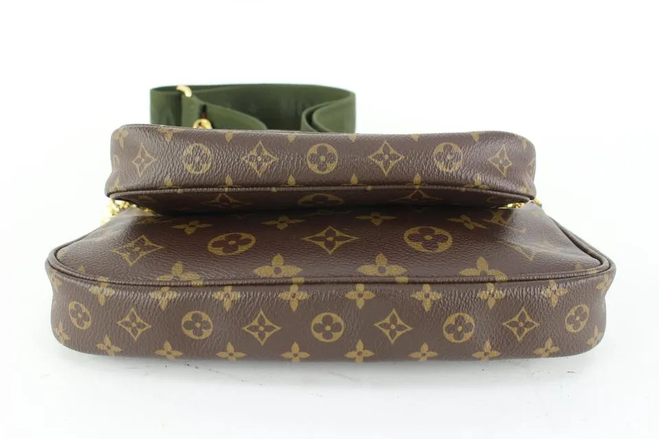 Louis Vuitton Khaki Monogram Multi Pochette Accessories 3 Way 62lz63s