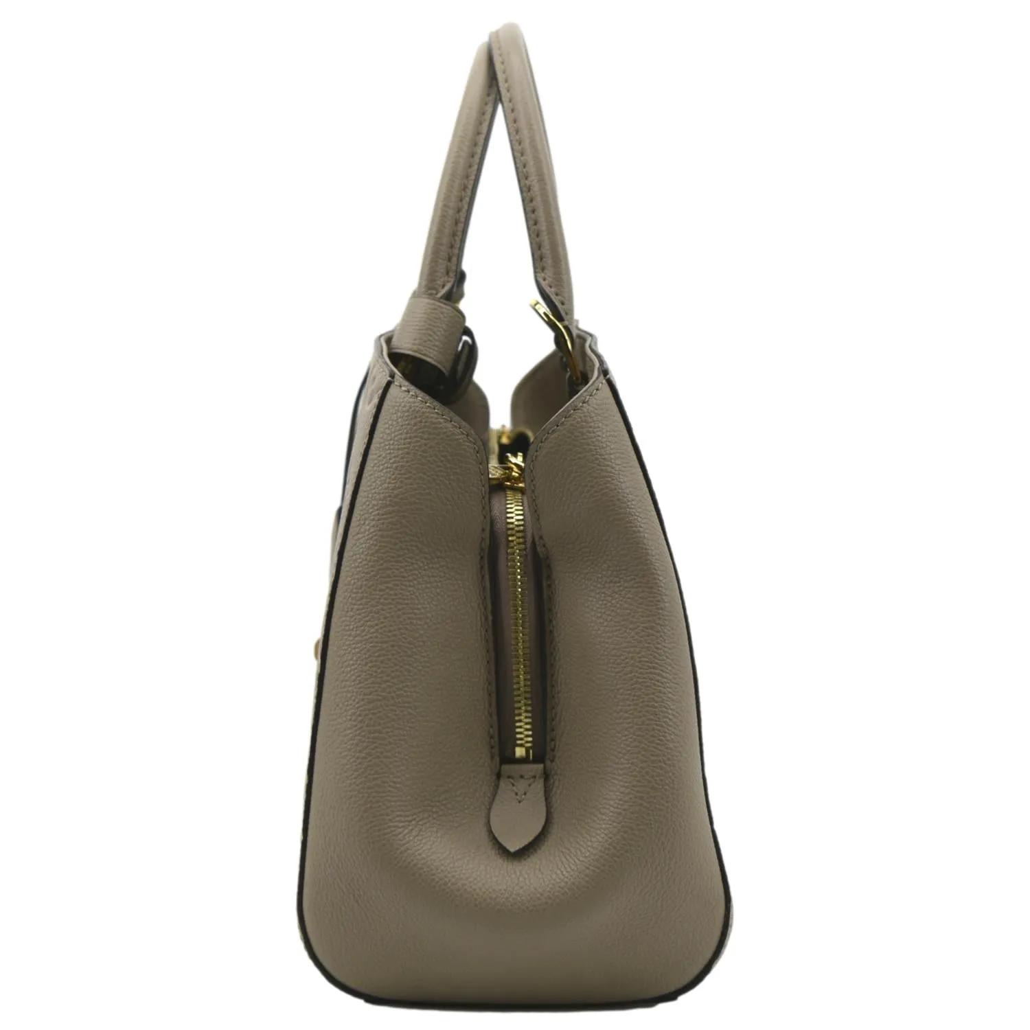 LOUIS VUITTON Montaigne MM Monogram Empreinte Shoulder Bag Tourterelle