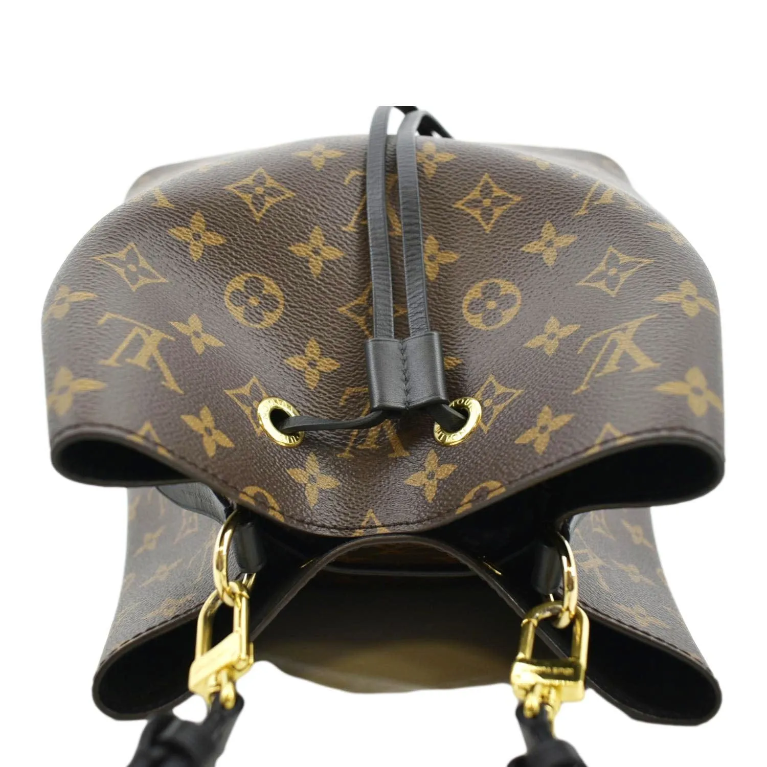 LOUIS VUITTON Neonoe Monogram Canvas Shoulder Bag Black